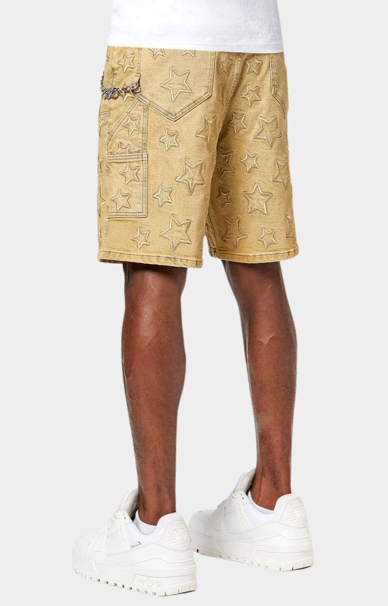 Guapi Vintage Stars Denim Shorts