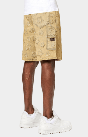 Guapi Vintage Stars Denim Shorts