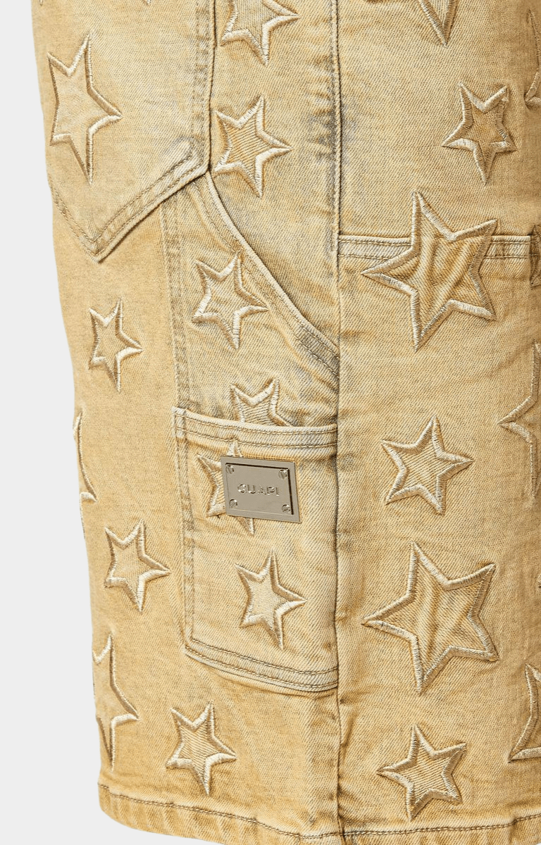 Guapi Vintage Stars Denim Shorts
