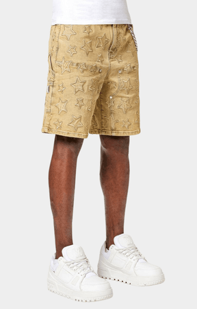 Guapi Vintage Stars Denim Shorts