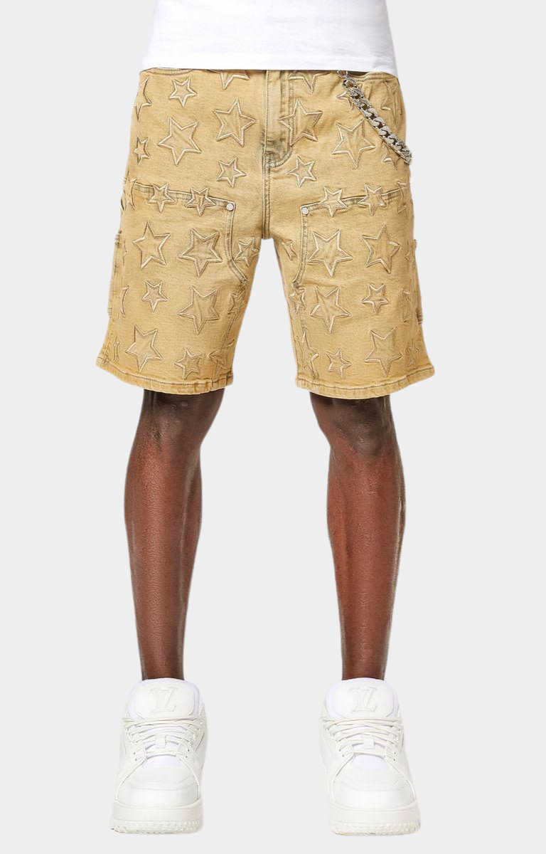 Guapi Vintage Stars Denim Shorts