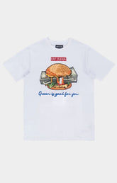 Vegan Burger Shirt - White