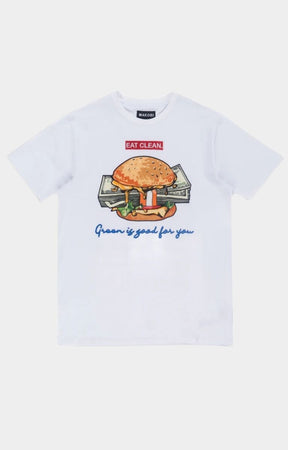 Vegan Burger Shirt - White