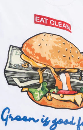 Vegan Burger Shirt - White