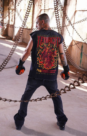 Tenaciti - Fire Heart - Brown Tank Top