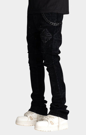 Guapi All Black Velour Denim