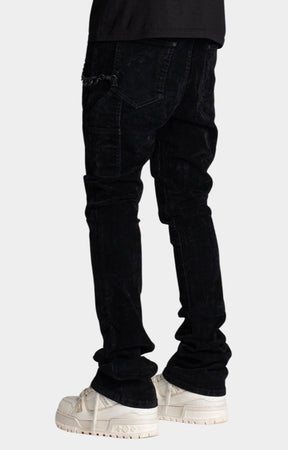 Guapi All Black Velour Denim