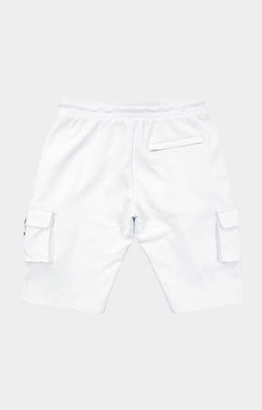 Makobi Tech Fleece Cargo Shorts - White