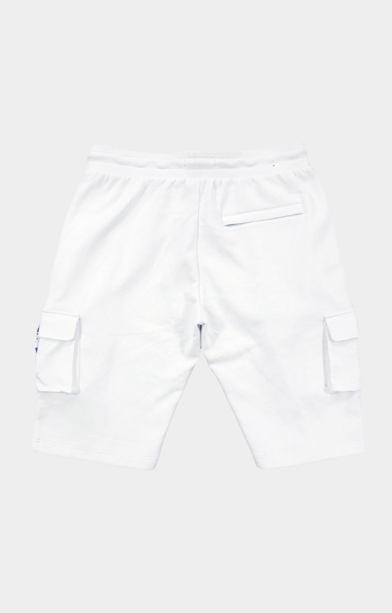 Makobi Tech Fleece Cargo Shorts - White