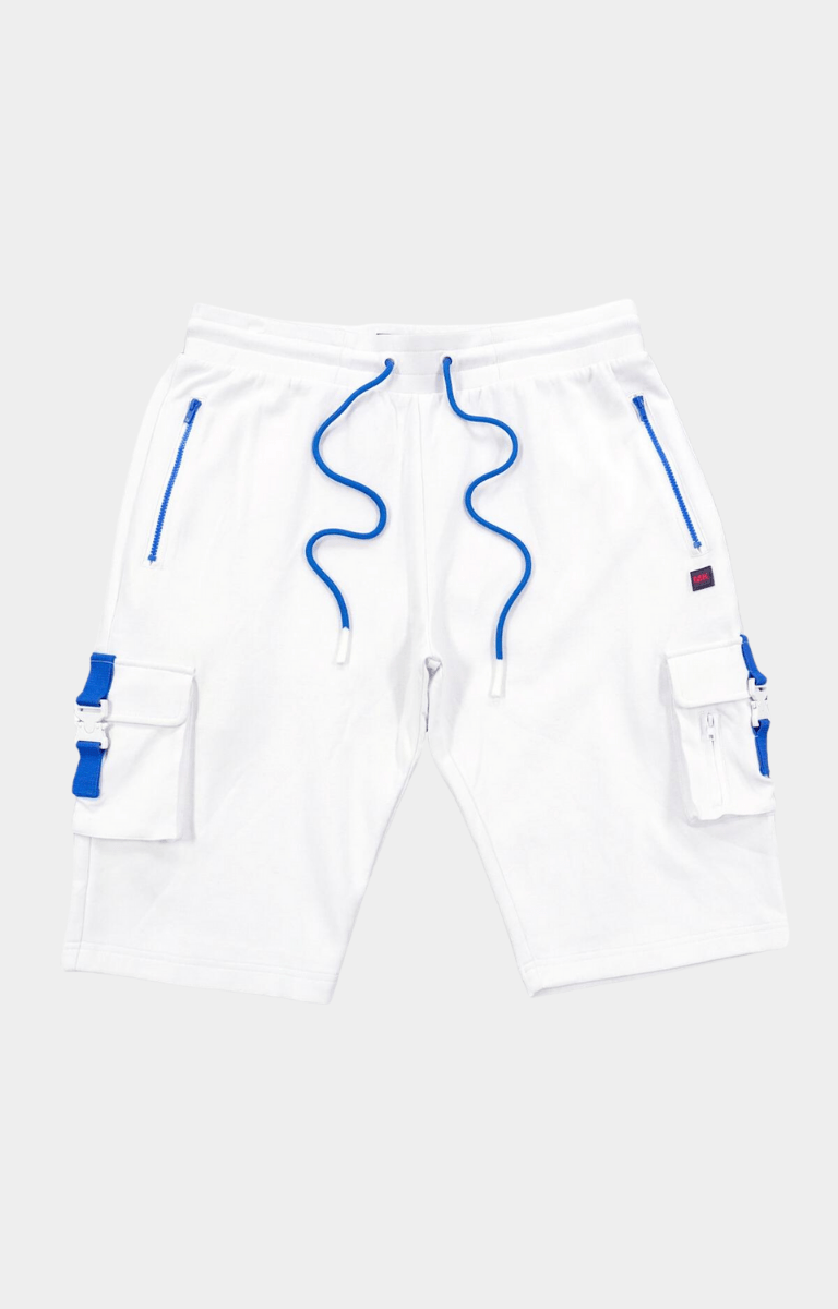 Makobi Tech Fleece Cargo Shorts - White