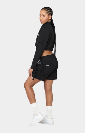 Nylon Printed Cargo Shorts