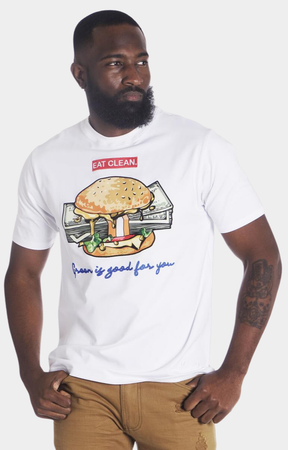 Vegan Burger Shirt - White
