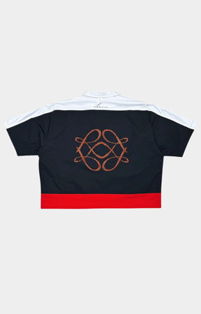 Vie Riche Reversible Icon Shirt & Shorts Set - Black/Navy