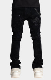 Guapi All Black Velour Denim
