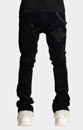 Guapi All Black Velour Denim