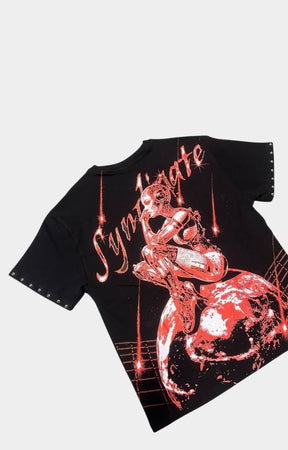 The Syndicate Nova Tee - Black/Re