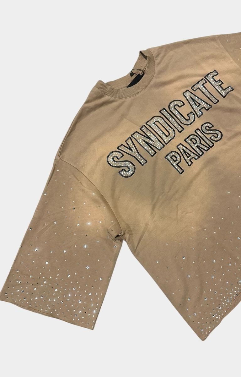 The Syndicate Paris Crop Tee - Cafe