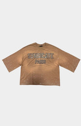 The Syndicate Paris Crop Tee - Cafe