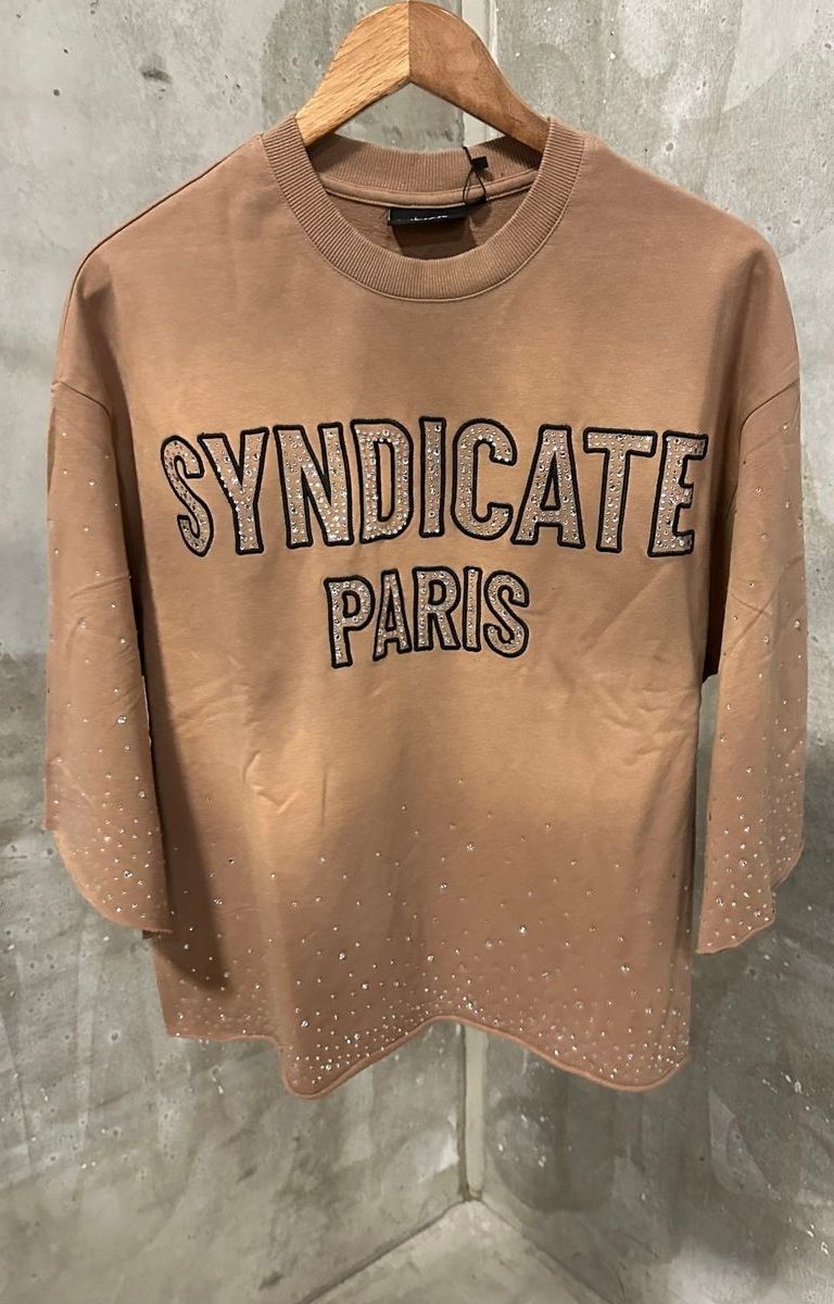 The Syndicate Paris Crop Tee - Cafe