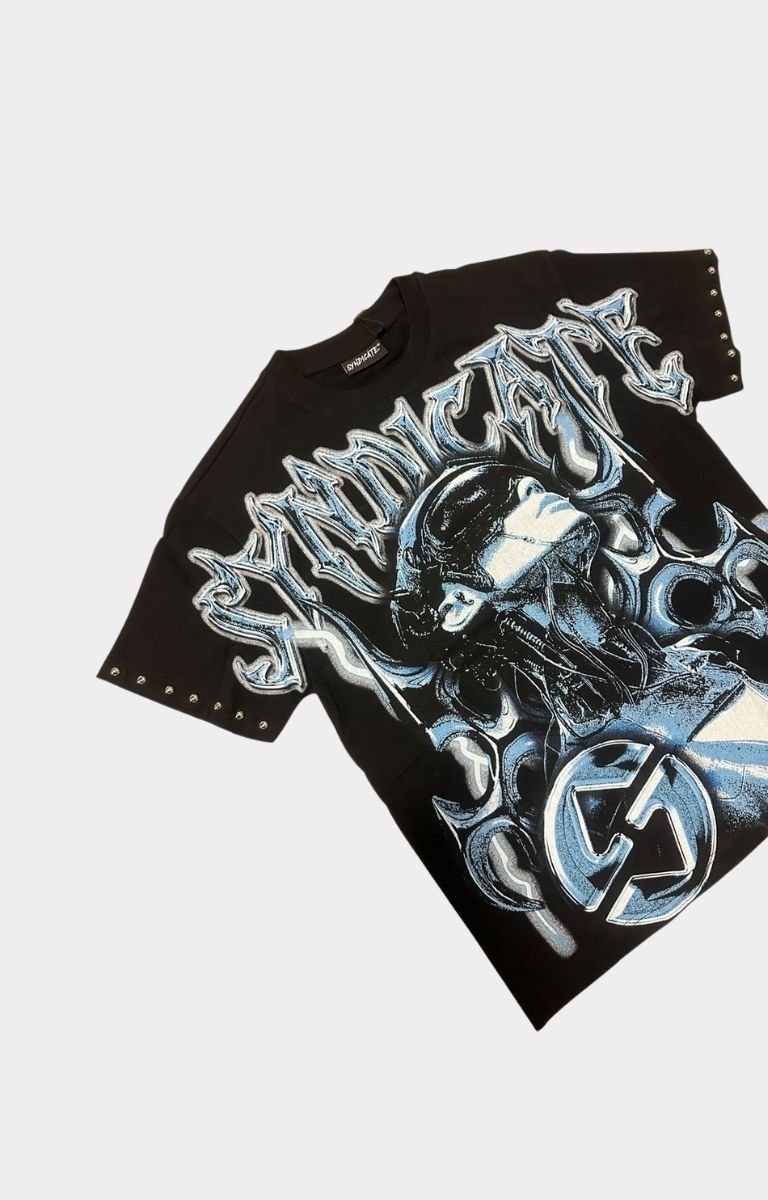 The Syndicate Reborne Oversized Tee - Black/Blue