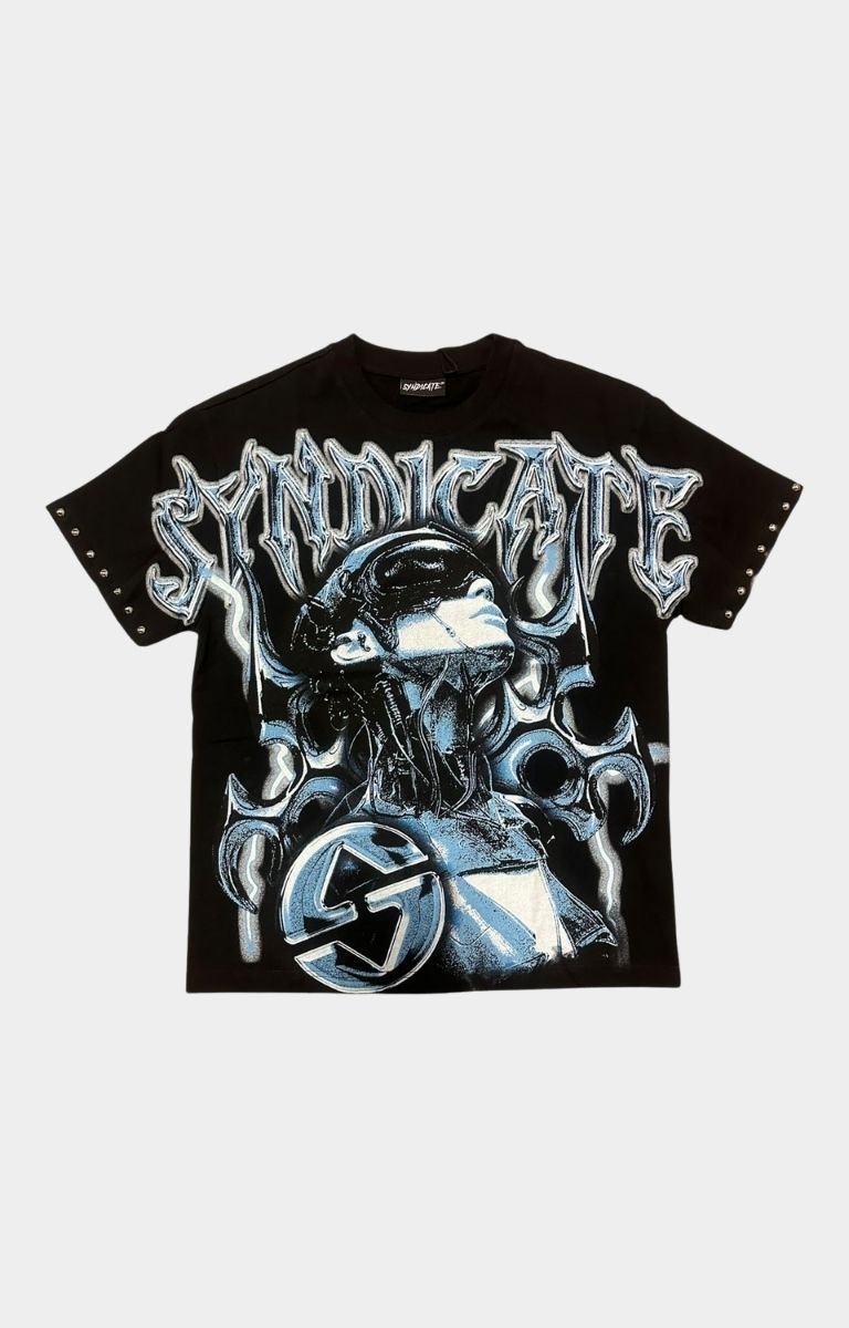 The Syndicate Reborne Oversized Tee - Black/Blue