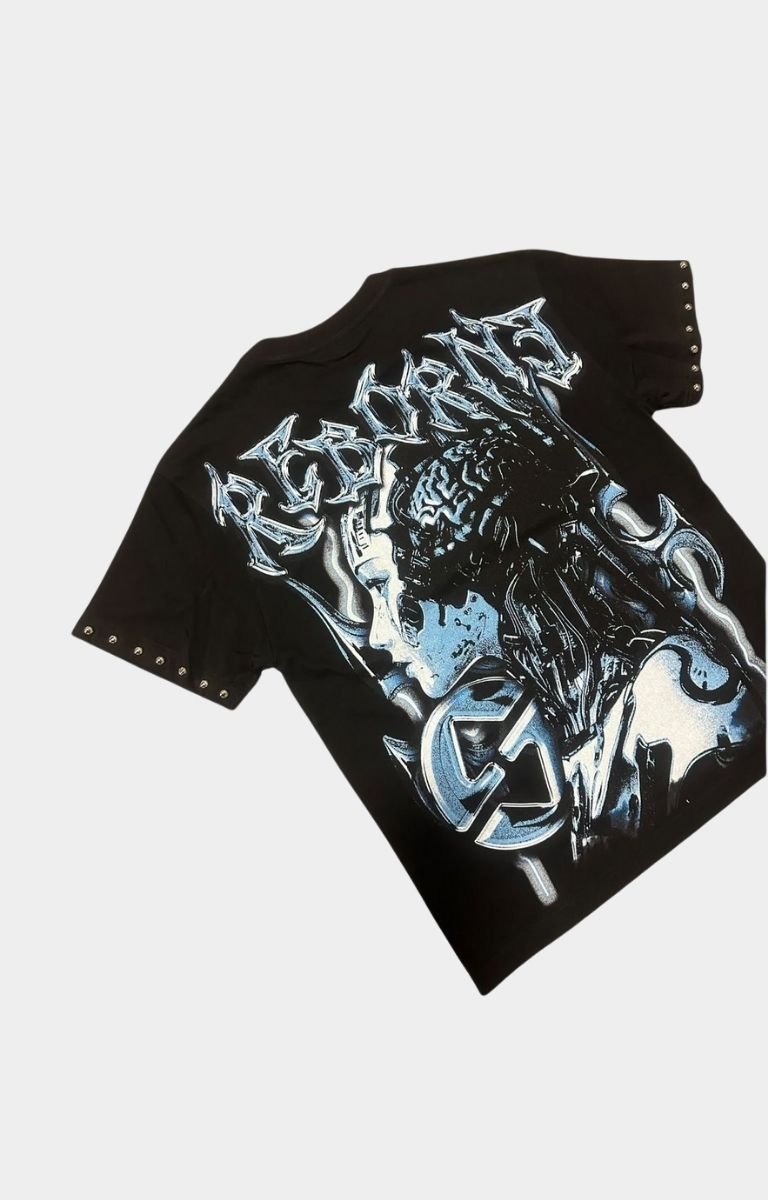 The Syndicate Reborne Oversized Tee - Black/Blue