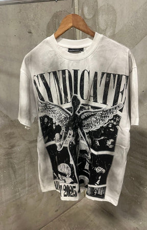 The Syndicate World Tour Oversized Tee - White/Black