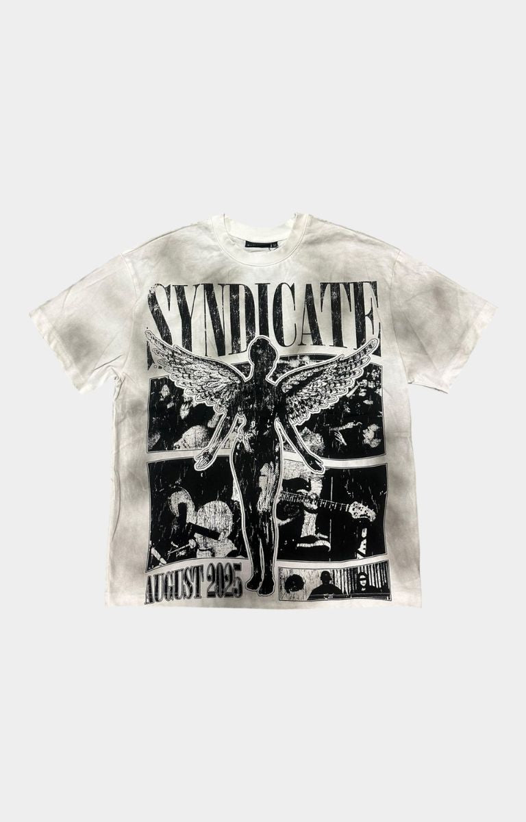 The Syndicate World Tour Oversized Tee - White/Black