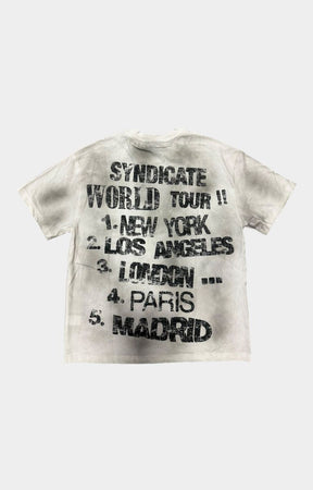 The Syndicate World Tour Oversized Tee - White/Black