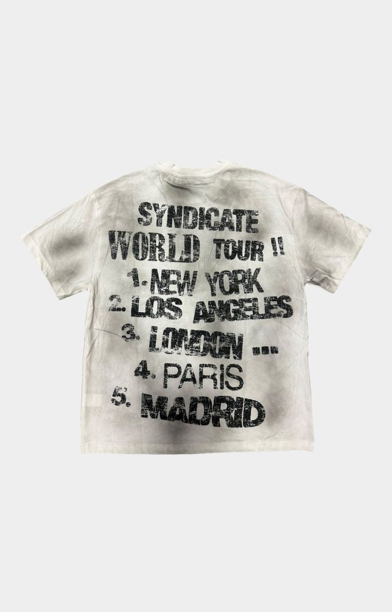 The Syndicate World Tour Oversized Tee - White/Black