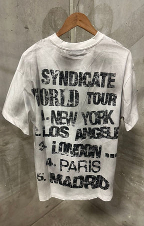 The Syndicate World Tour Oversized Tee - White/Black