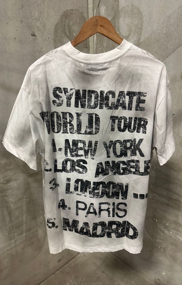 The Syndicate World Tour Oversized Tee - White/Black