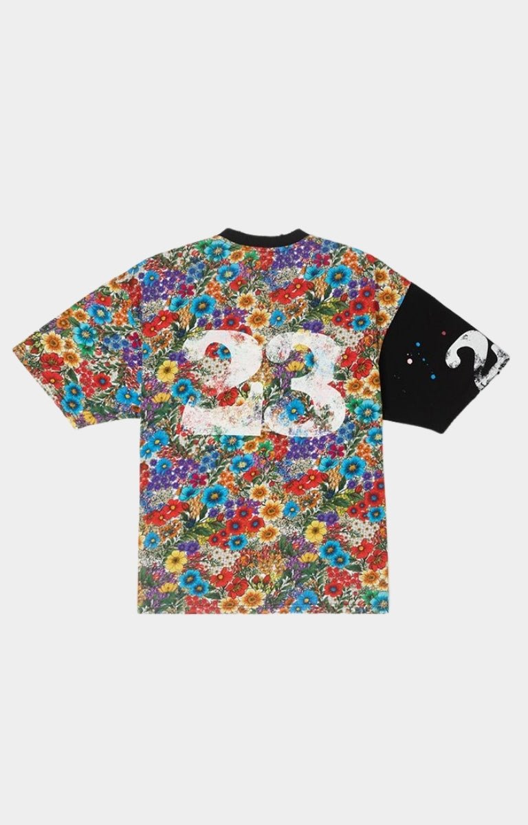 GFA Manasseh Icon Floral Oversized SS Knit - Black