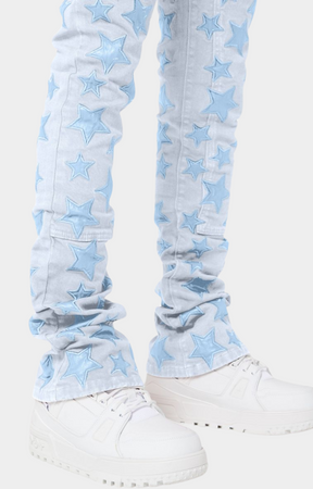 Guapi Aqua Blue Stars Denim