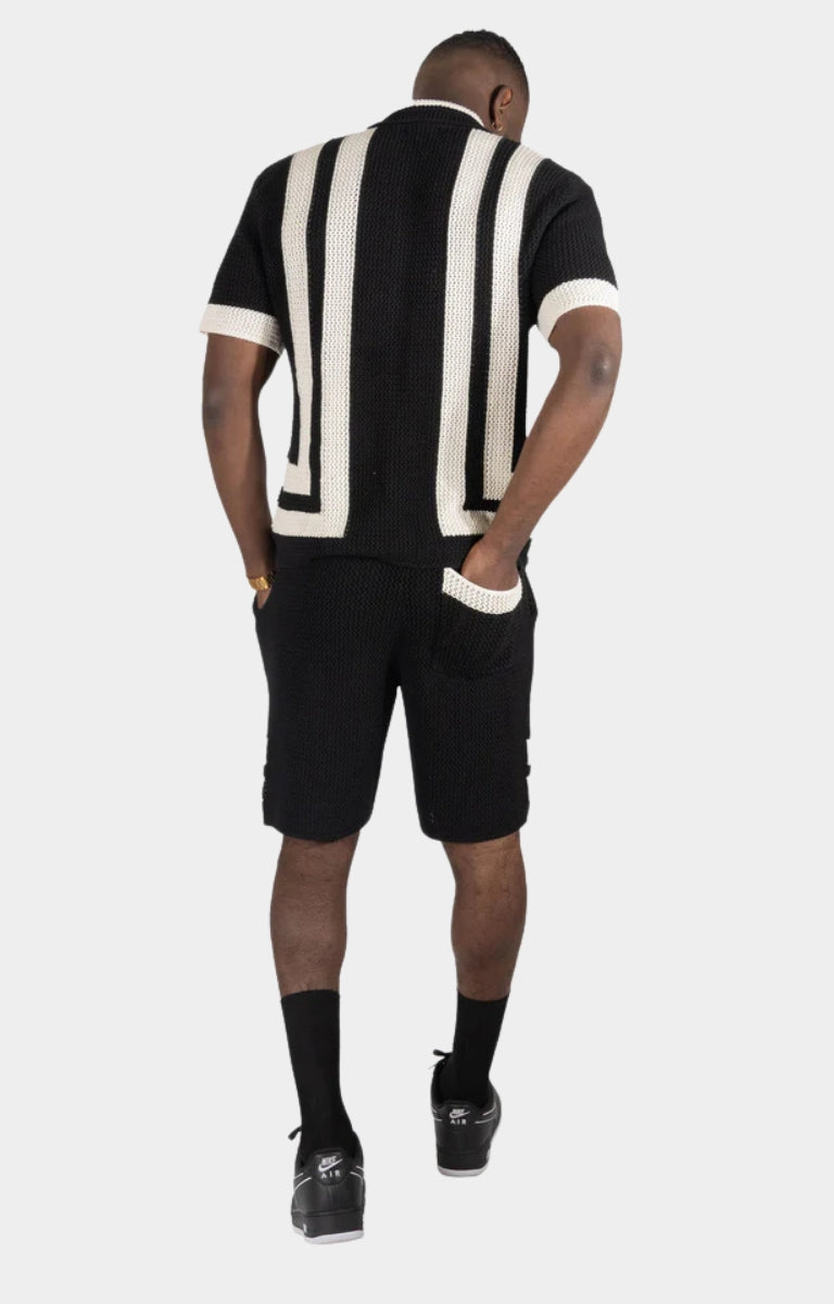 Prato Crochet Shorts - Black