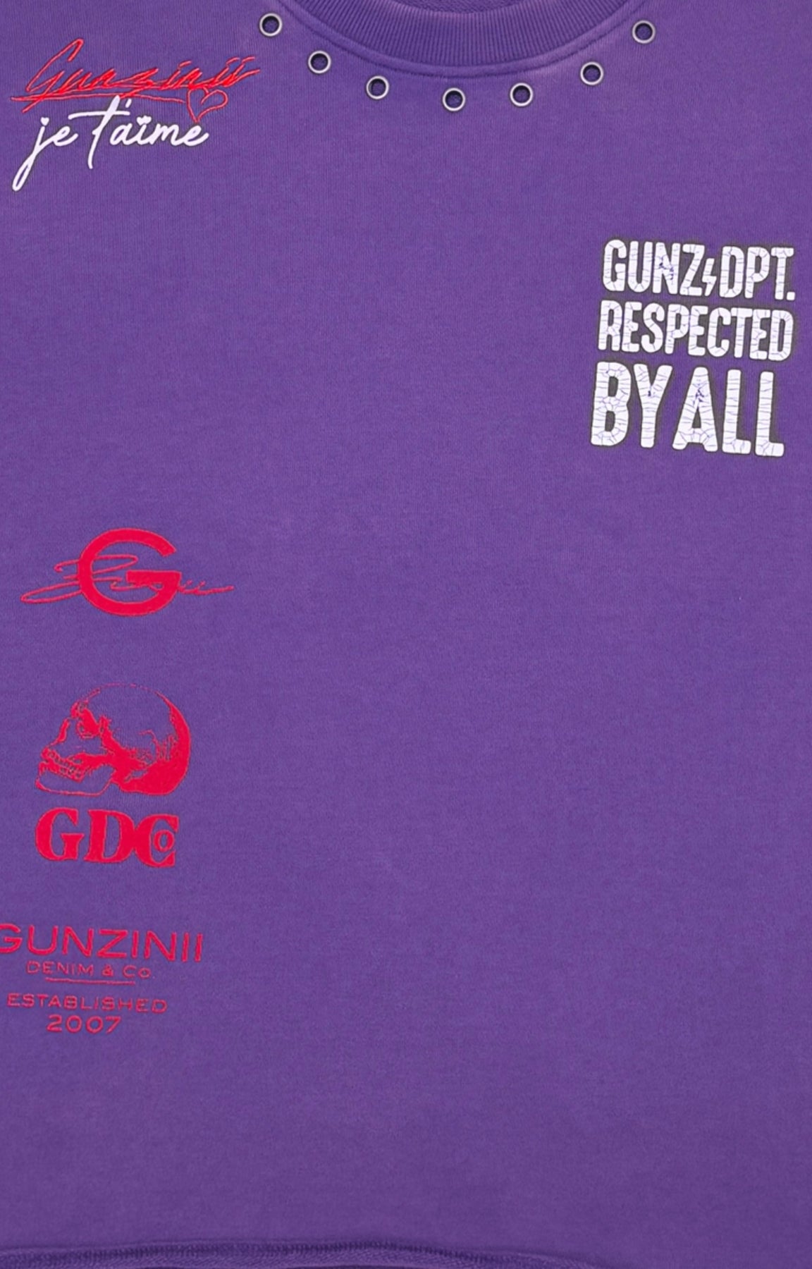 Gunzinii GUNZ & DEPT Sleeveless Premium T-Shirt - Purple