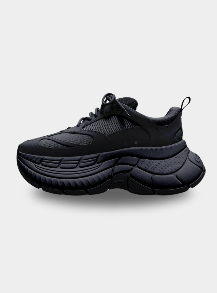 Guapi All Black Track Star – Performance Sneaker