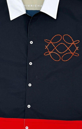 Vie Riche Reversible Icon Shirt & Shorts Set - Black/Navy
