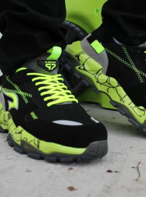 G7 BLACK NEON GREEN SNEAKERS - TRAINING ATHLETIC