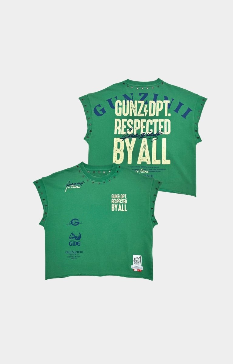 Gunzinii GUNZ & DPT Sleeveless Premium T-Shirt - Green