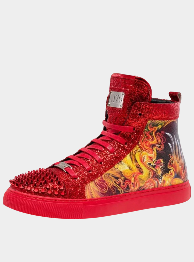 J75 JUMP RAMPAGE MEN'S MID TOP SNEAKERS