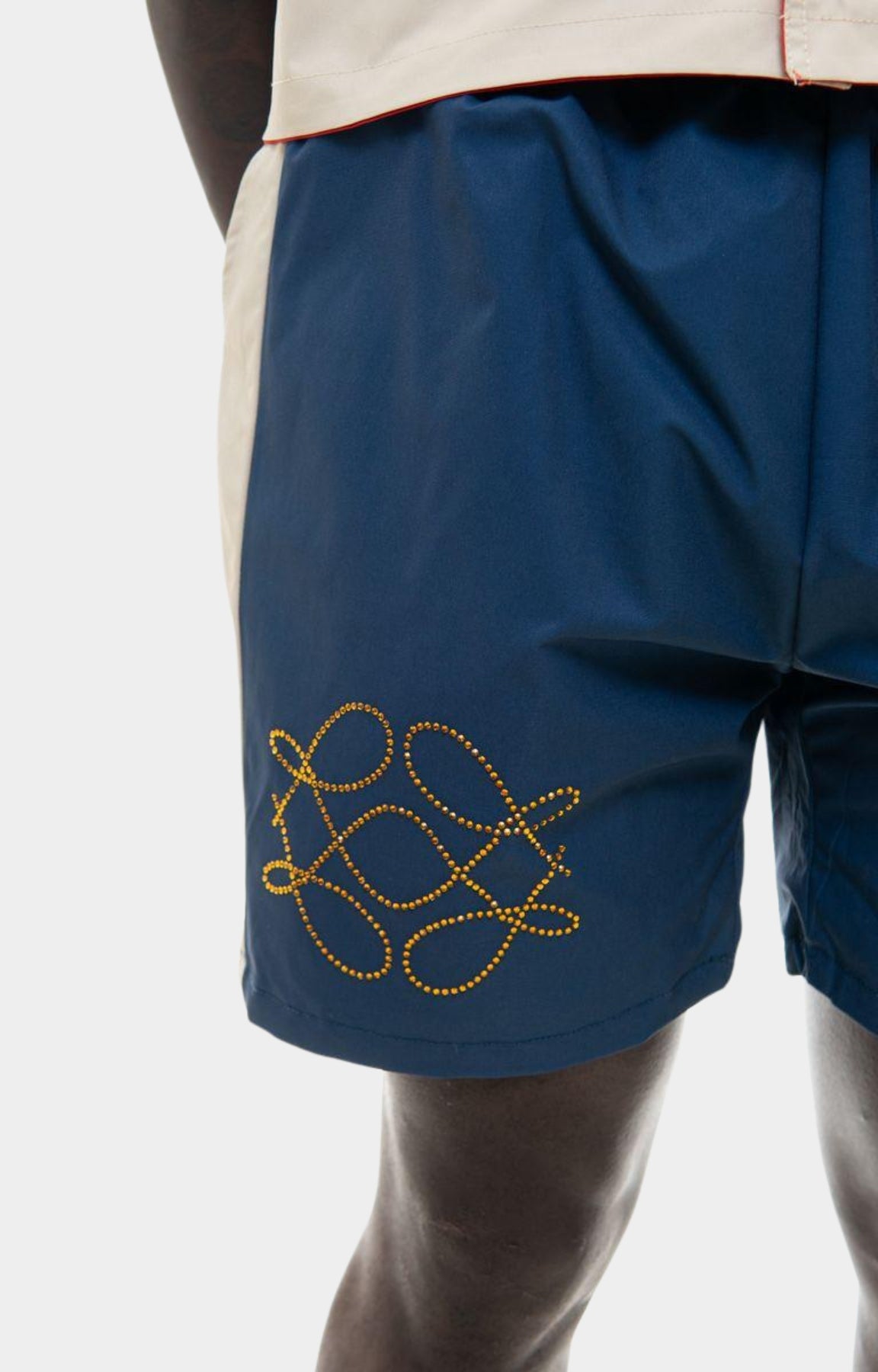 Vie Riche Reversible Icon Shirt & Shorts Set - Black/Navy