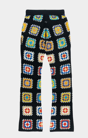 Frost Nuevo Riche Crochet Sweatpants - Black/Multi