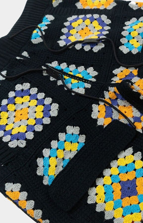 Frost Nuevo Riche Crochet Sweatpants - Black/Multi