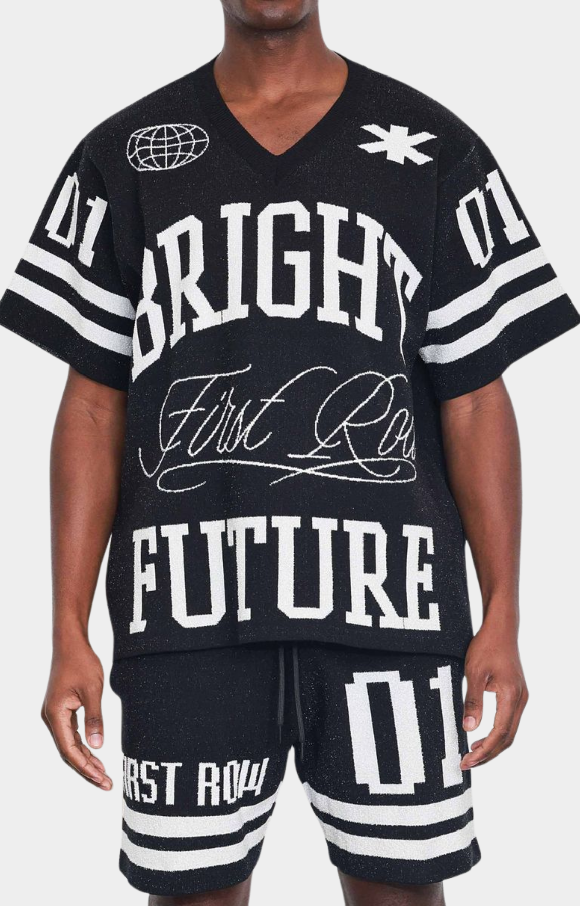 BRIGHT FUTURE VARSITY JACQUARD TEE