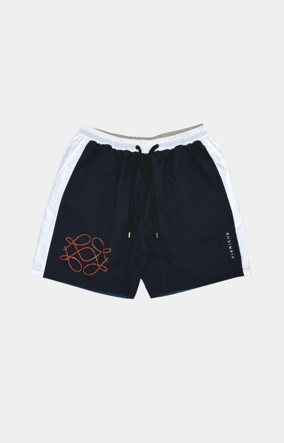 Vie Riche Reversible Icon Shirt & Shorts Set - Black/Navy