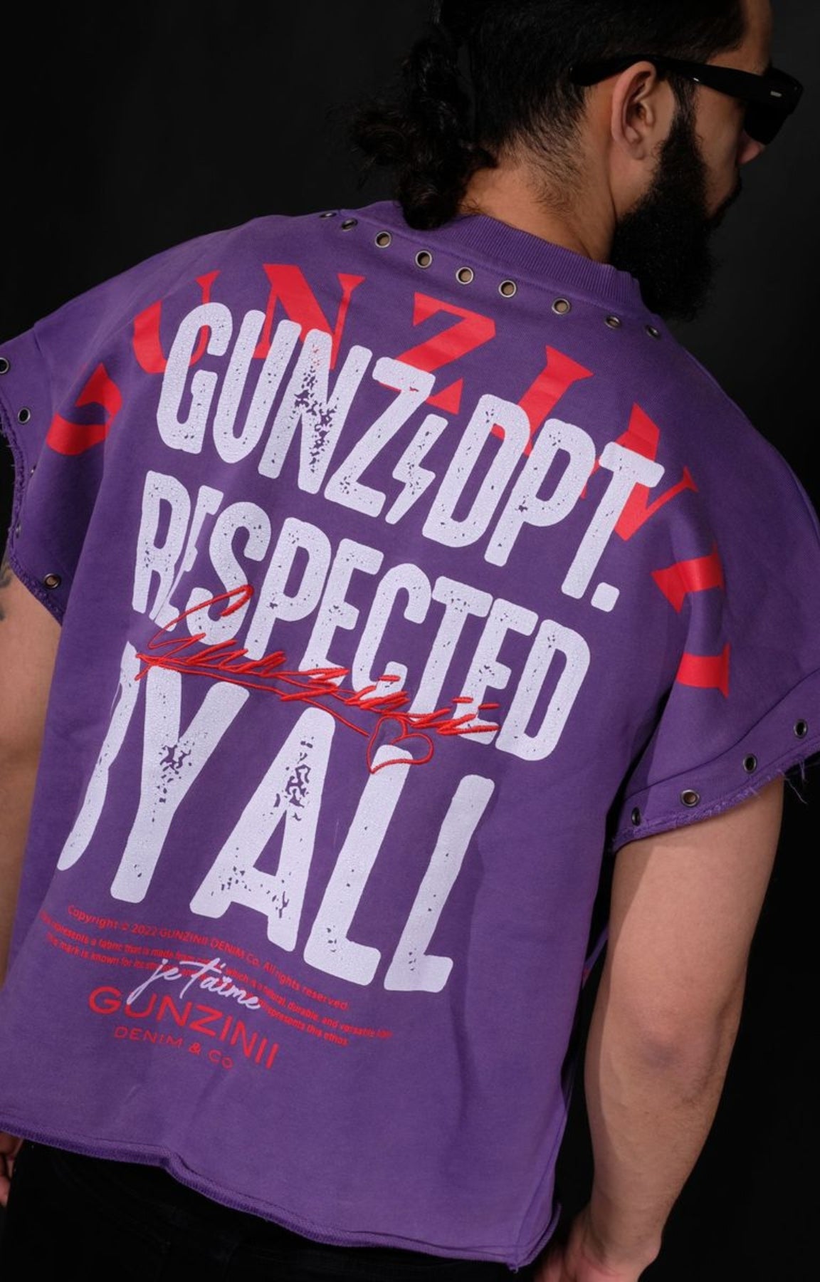 Gunzinii GUNZ & DEPT Sleeveless Premium T-Shirt - Purple