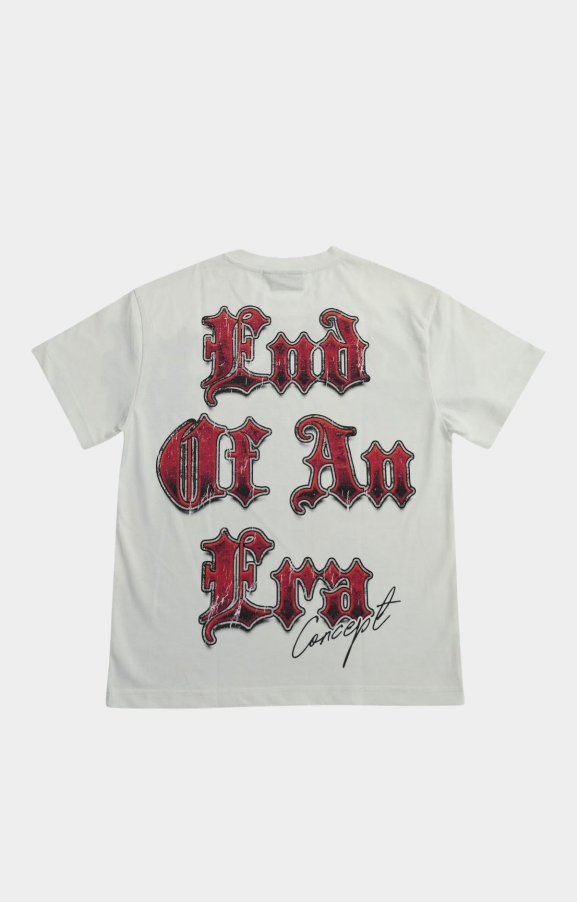 Concept End of an Era - Oversized Tee White/Red