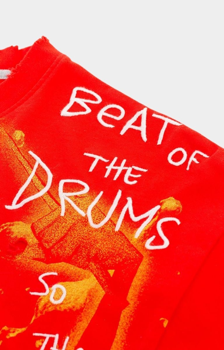 GFA Manasseh Beats Oversized T-shirt - Red/Orange