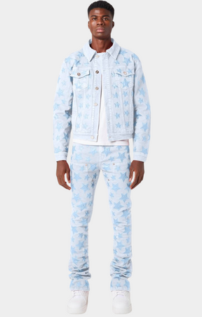 Guapi Aqua Blue Stars Denim